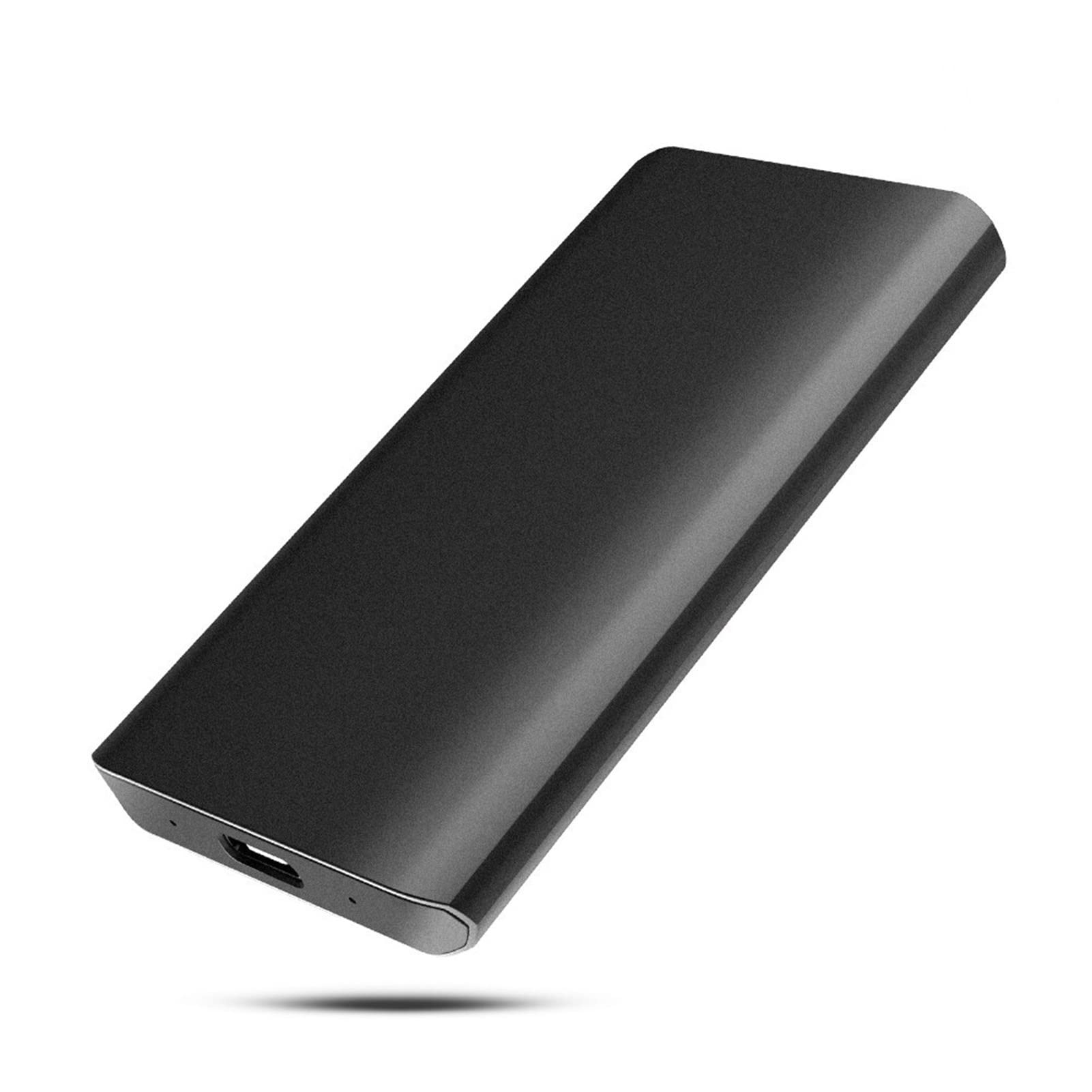 TWDYC Portable SSD External Solid State Hard Drive 2tb/500gb/250gb, USB 3.1 Gen1 Mobile Backup Storage, Suitable for Desktop Pc, Laptop, MacBook, Ps4, Xbox (2TB,Black)