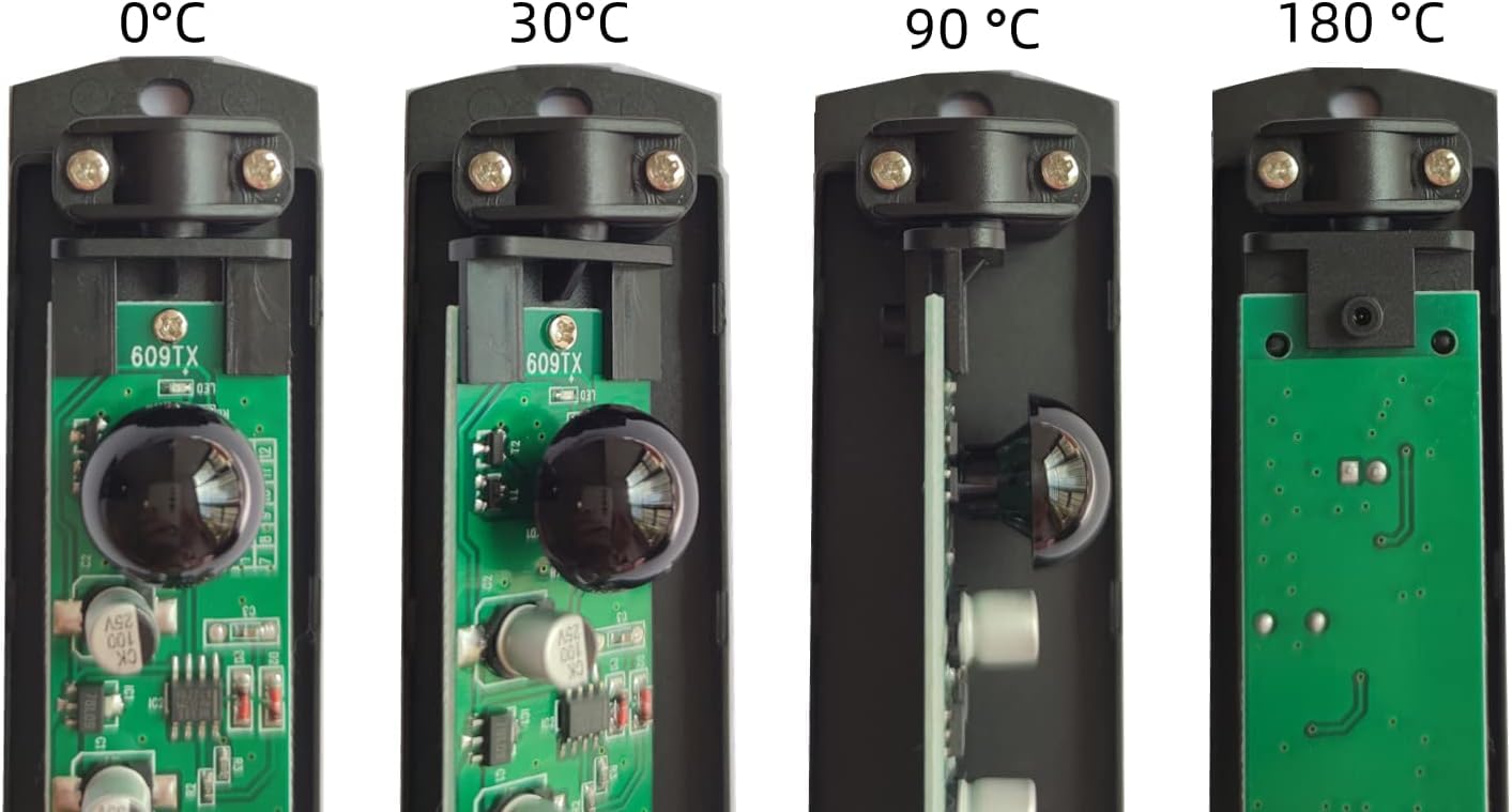 Juego Pareja par de fotocelulas infrarojos universales Sensor Externo automatico Puertas de Garaje Seguridad 12V/24 AC DC Contacto NO NC COM con Filtro Solar 20 Metros