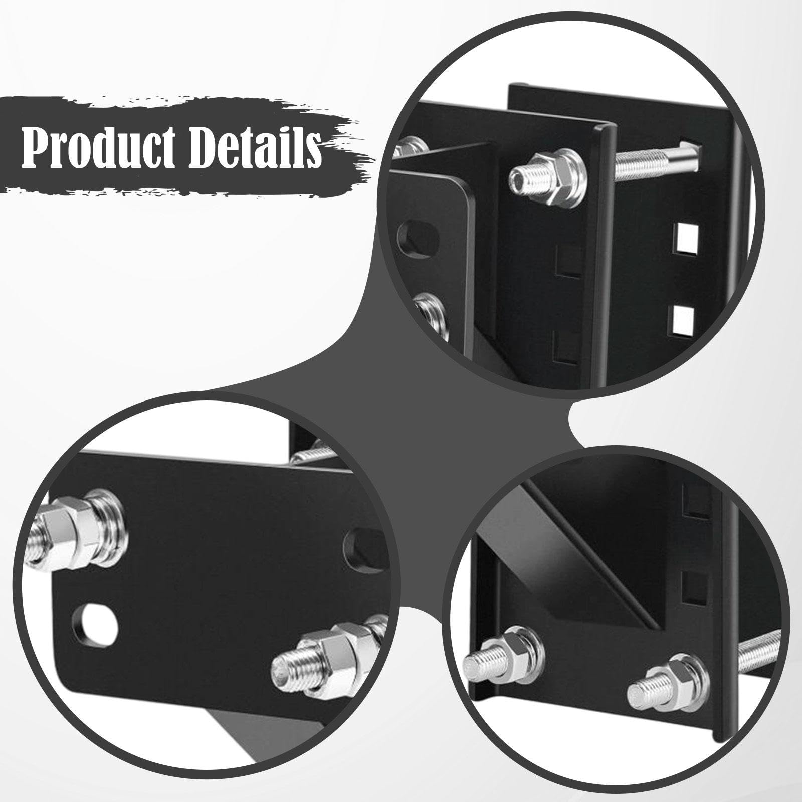 predolo llantas de repuesto genérico, soporte resistente para llantas de repuesto, para patrones de pernos de 4", 4.5", 4.75", 5" y