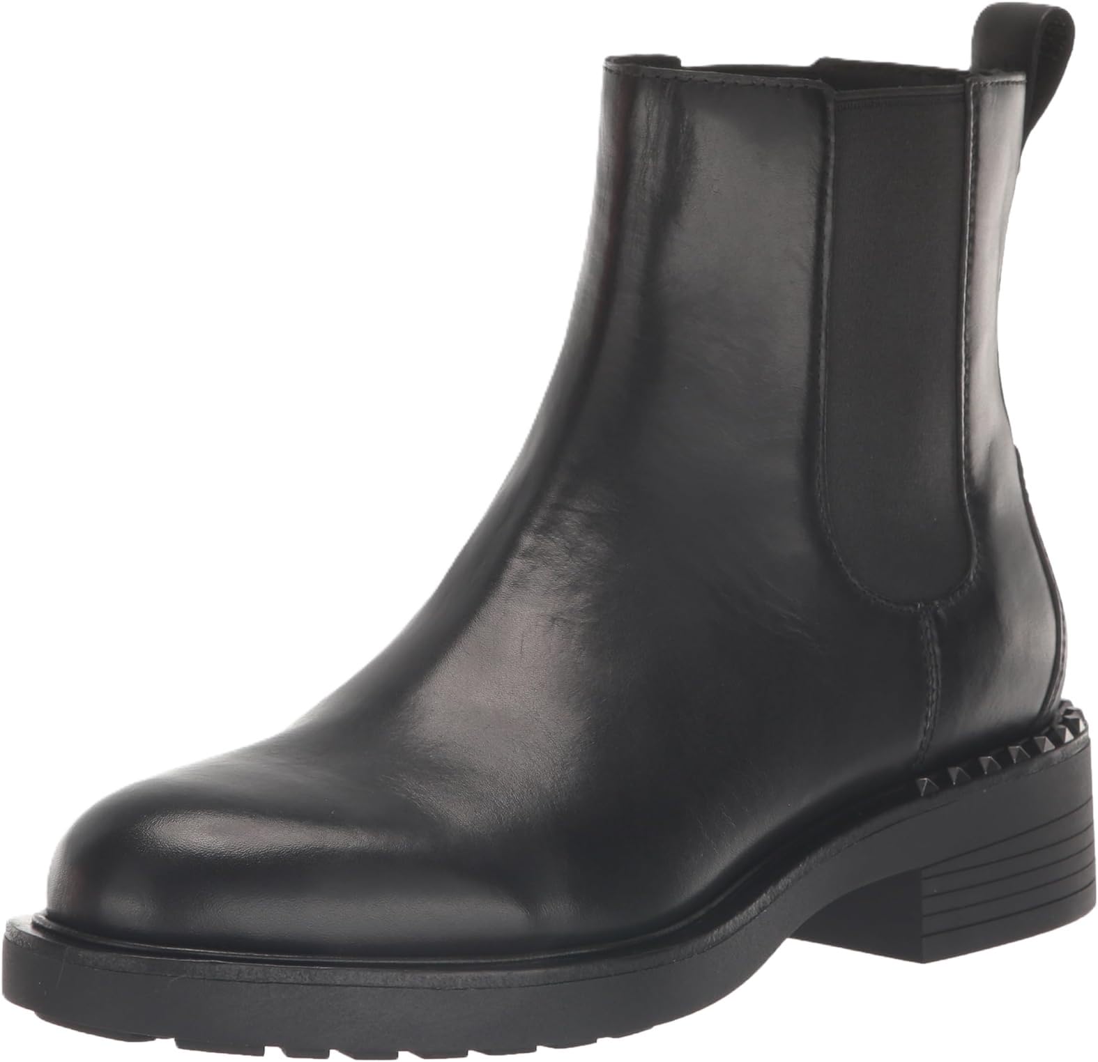 ASH Women's Fancy Stylish Leather Ankle Boots with Chunky Heel and Side Zipper for Casual and Formal Chelsea