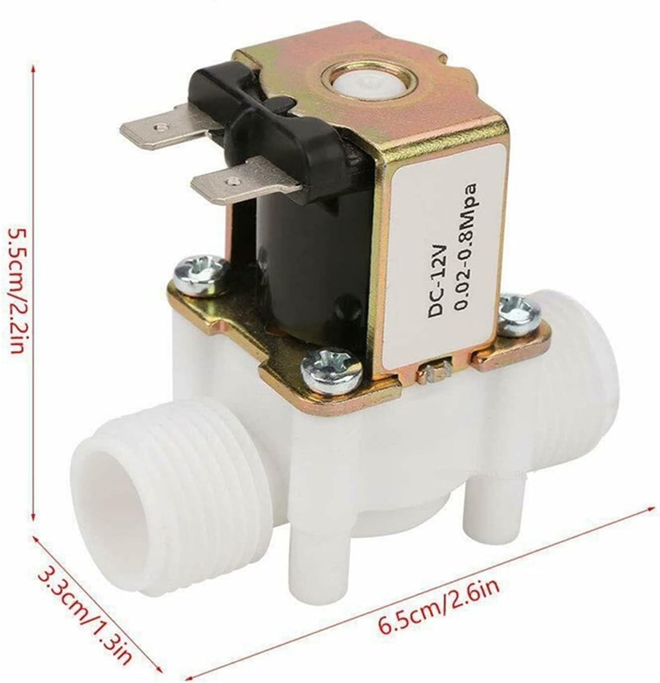 1/2 Quot; 3/4 Quot; Male Thread Solenoid Valve AC 220V DC 12V 24V Water Control Valve Controller Switch Normally Closed Normally Open 1Pcs(220v-normally Open,0.75 Inch)