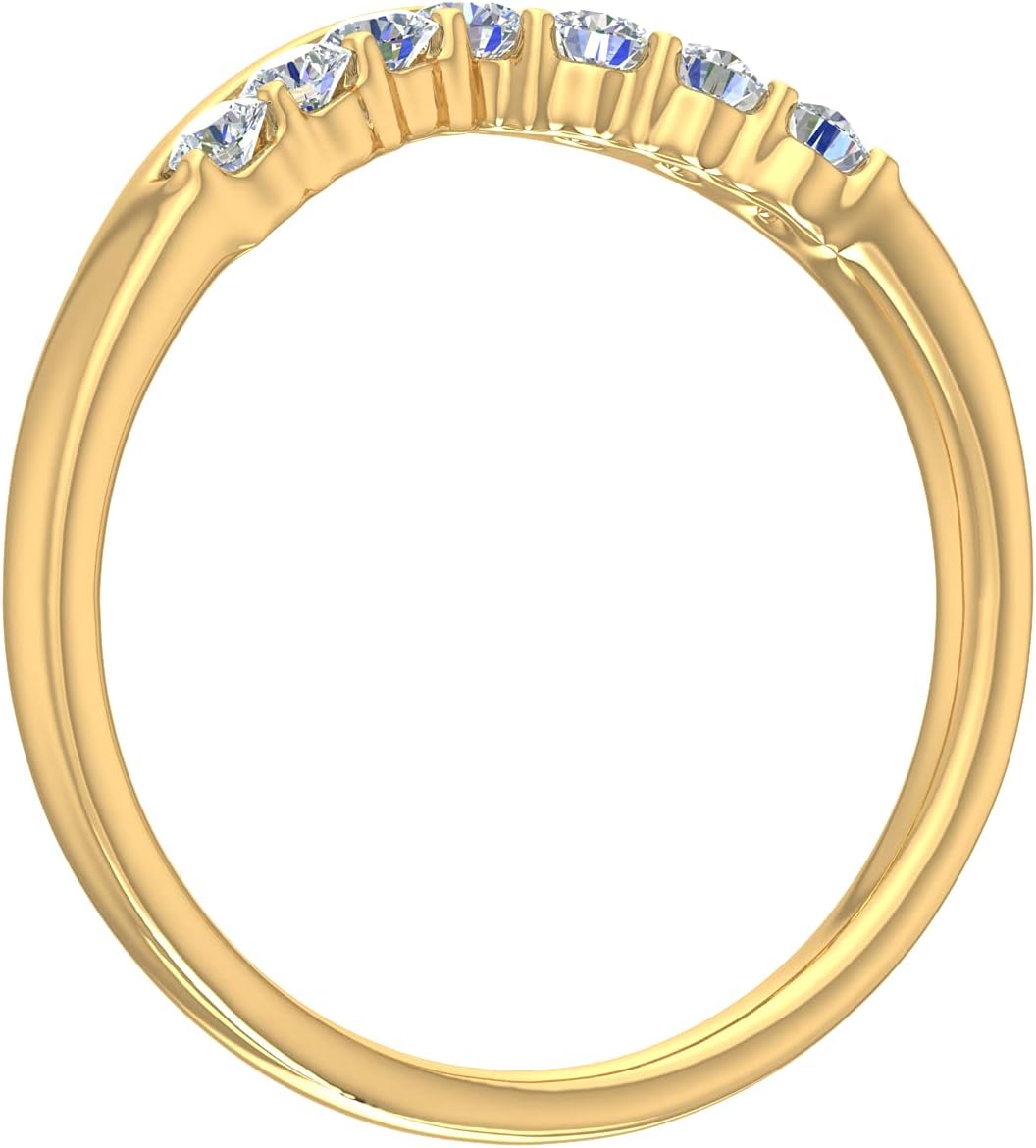 1/4 Carat Diamond Wedding Anniversary Ring in 14K Gold (SI1-SI2 Clarity)