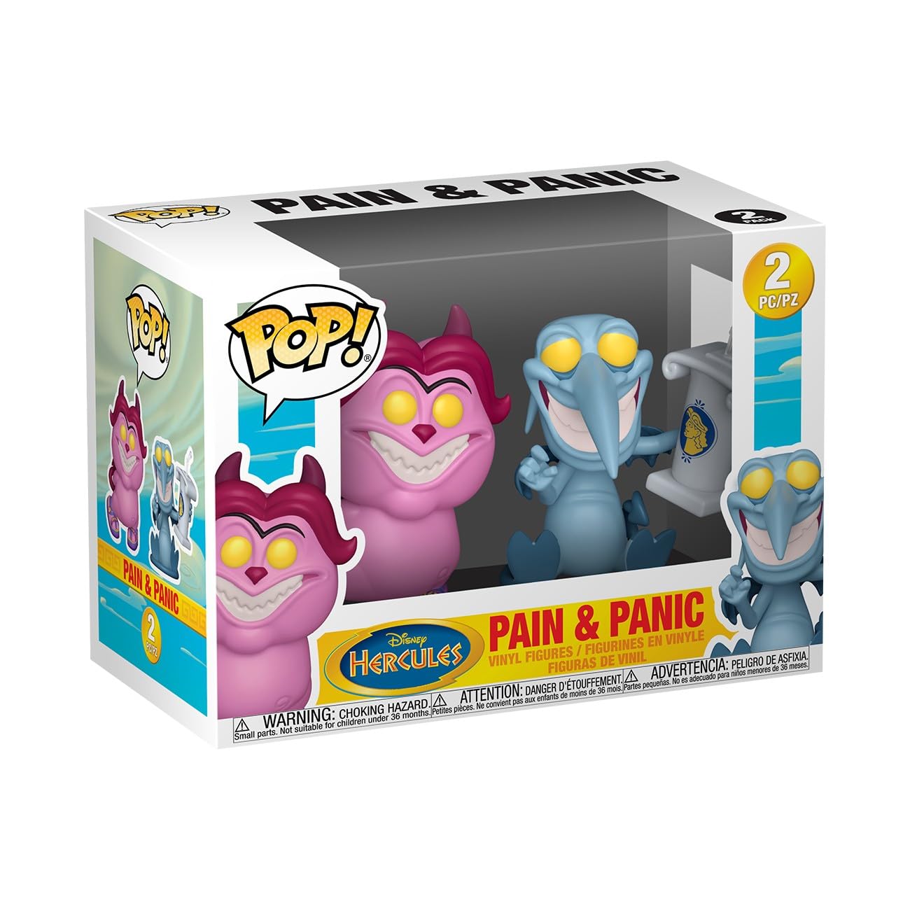 Funko Pop! Disney: Hercules - Panic & Pain, 2-Pack - Collectable Vinyl Figure - Gift Idea - Official Merchandise - Toys for Kids & Adults - Disney