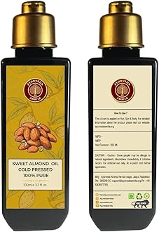100% Pure Sweet Almond Oil | Hair & Skin Massage
