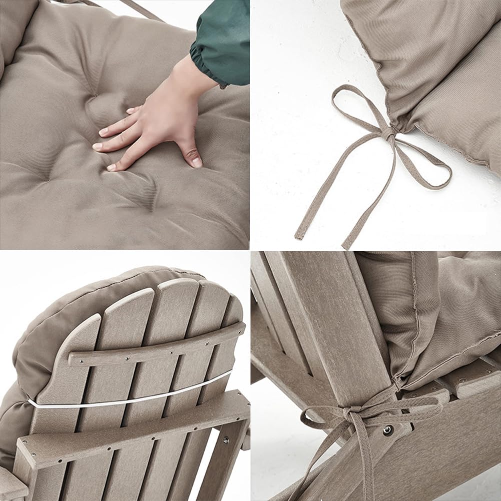 XRBCNMM Adirondack Stoelkussen voor buiten, schommelstoelkussens, verdikt hoge rug, hoge elastische terrasstoelkussen voor tuin en terras, waterdicht (groen