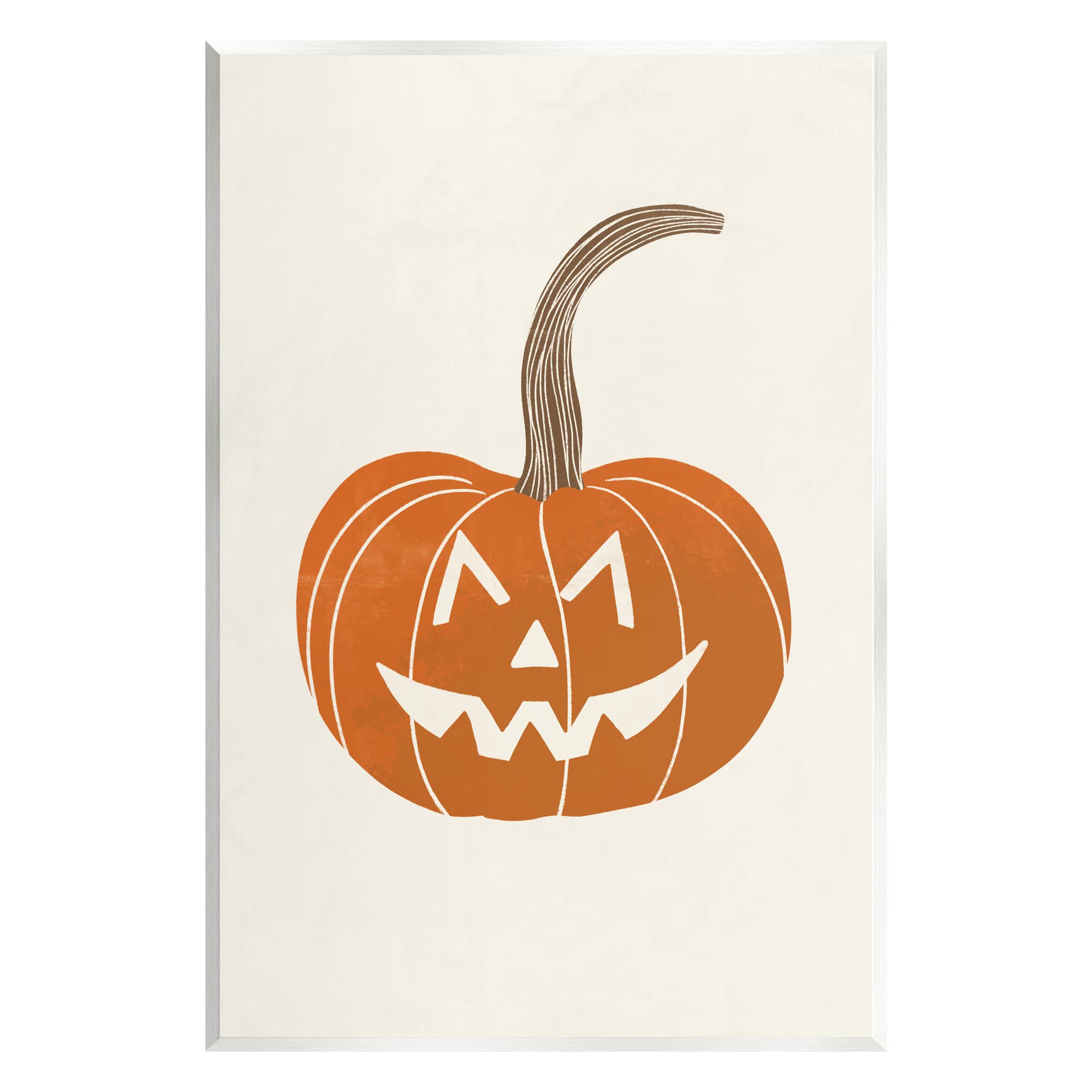 Stupell Industries Happy Jack-o-Lantern Smile Wood Wall Art, Design by Taylor Shannon Designs