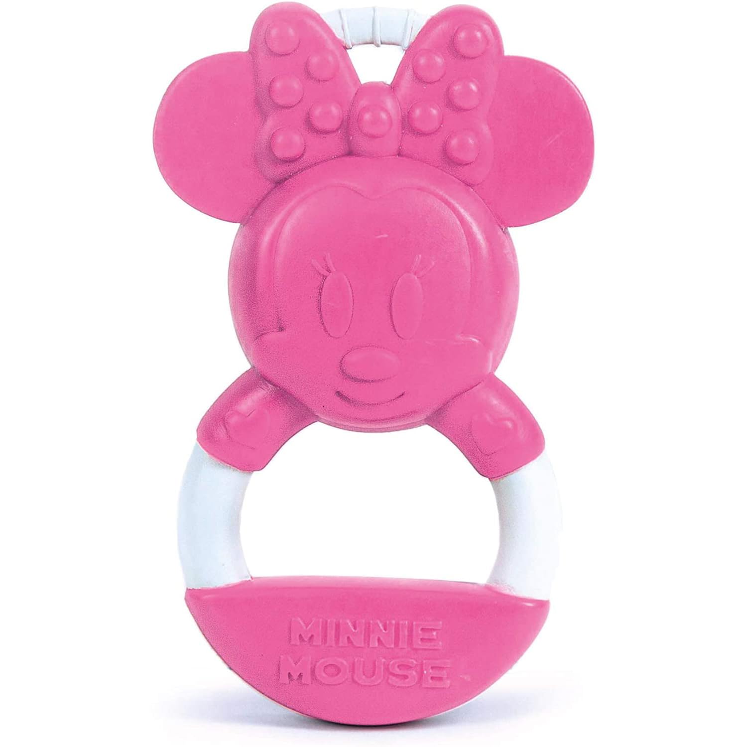 Clementoni Spa Baby Minnie Anello Mordicchioso Clementoni, Gioco per la Dentizione, 1 Pezzo, Stimolazione Tattile