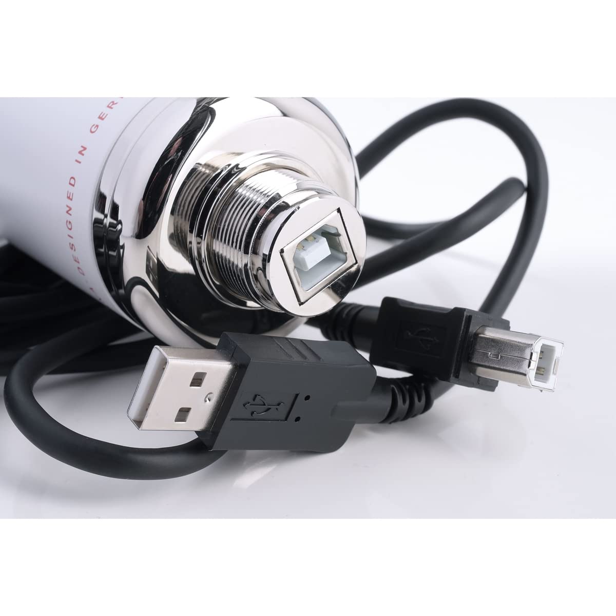Monkey Banana Hapa USB-Mikrofon Weiss + keepdrum Gelenkarm-Stativ Weiss