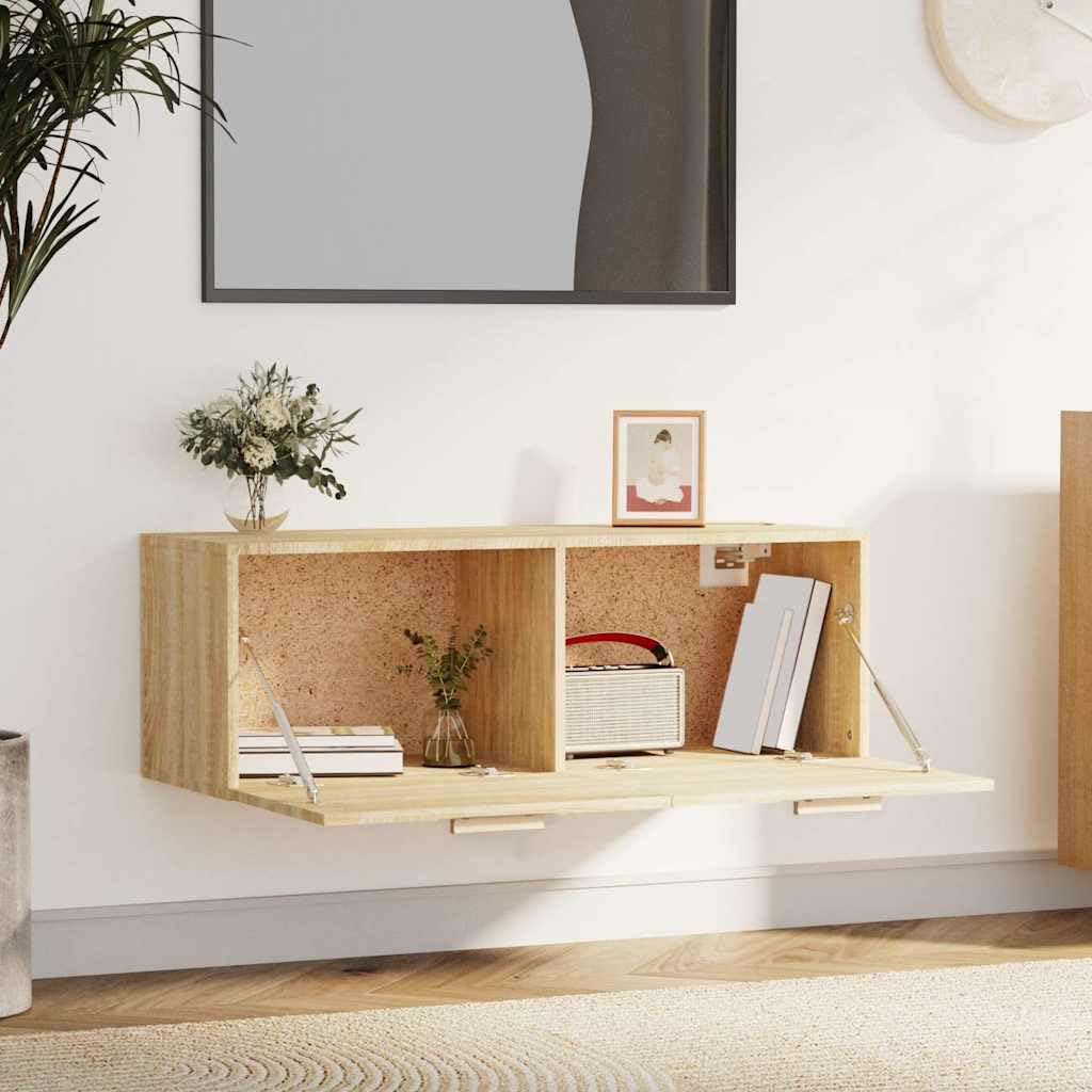 Szafka ścienna dąb Sonoma 100 x 36,5 x 35 cm materiał