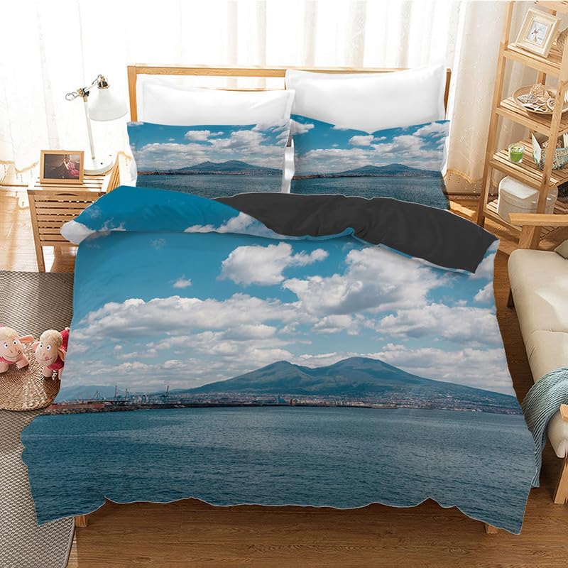 Housse de couette 240x260 microfibre anti-plis et facile a repasser