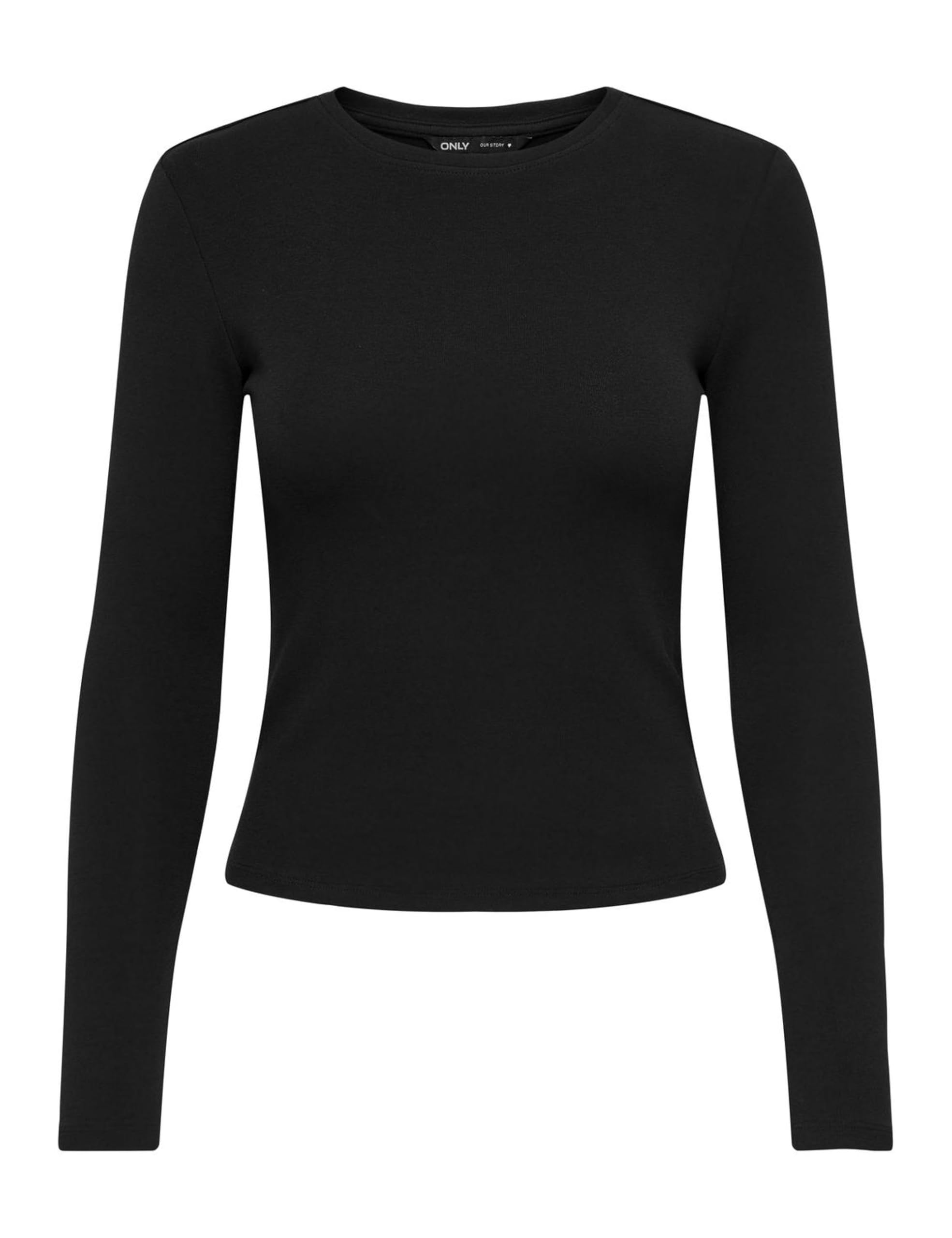 ONLY Womens Riley Long Sleeve Top Black S