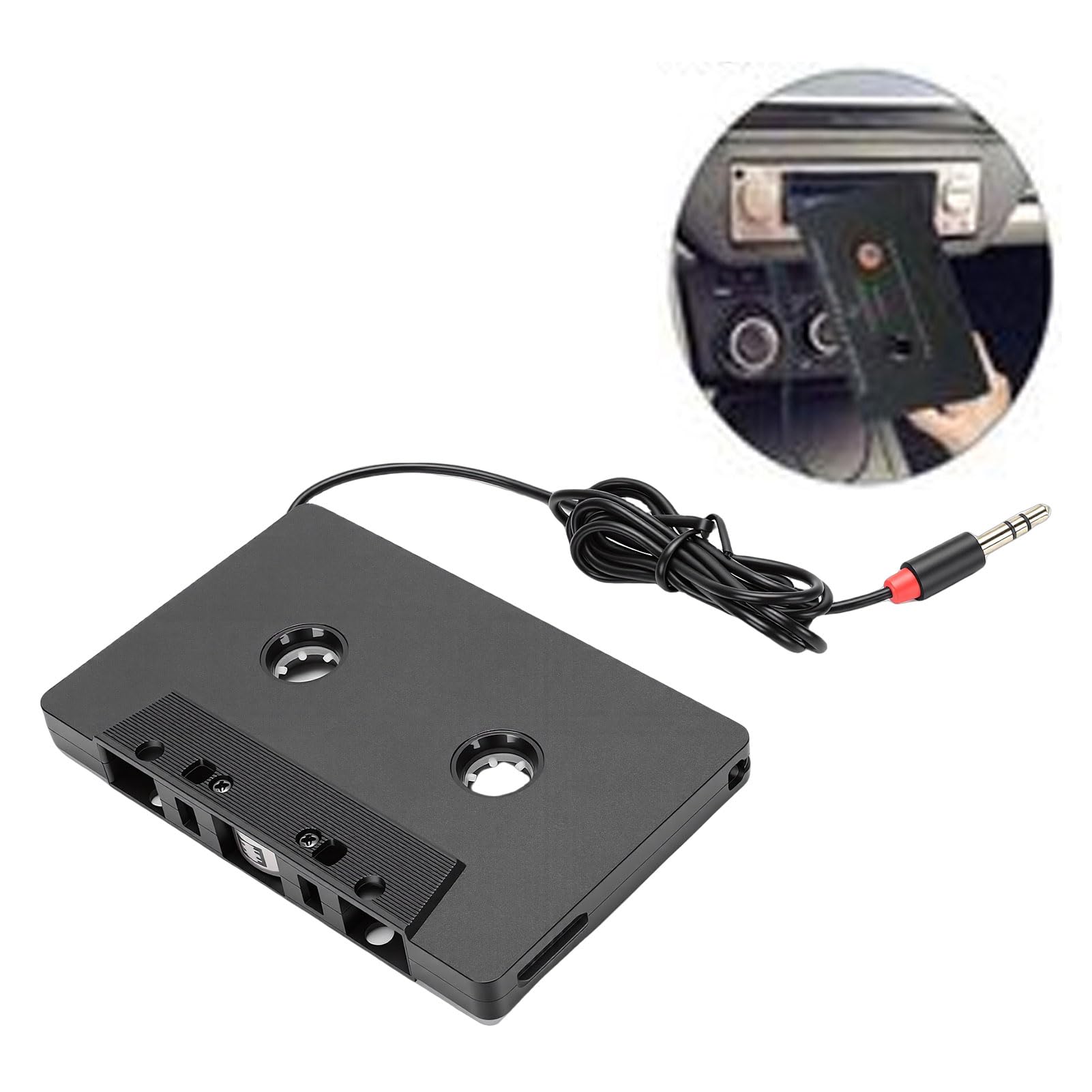 Sxhlseller Adaptateur Universel pour Cassette de Voiture avec Câble Auxiliaire USB-C vers Jack 3,5 Mm, Sortie Stéréo 4 Canaux, Lecture de Musique Haute fidélité pour Téléphones, Lecteurs