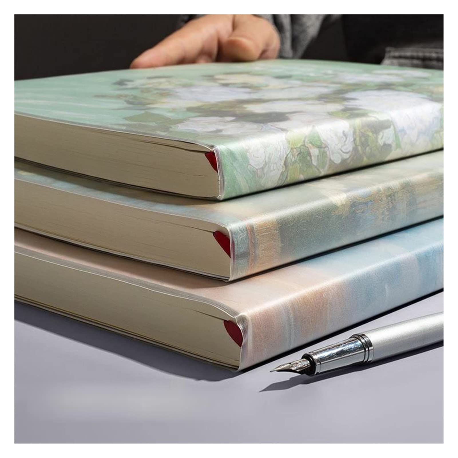 200 fogli super spessore PU. Pelle A4 Journal Notebook Notebook Daily Business Office Work Notebook Notebook Notepad Diario Diario Forniture scolastiche (Color : 2pcs 1)