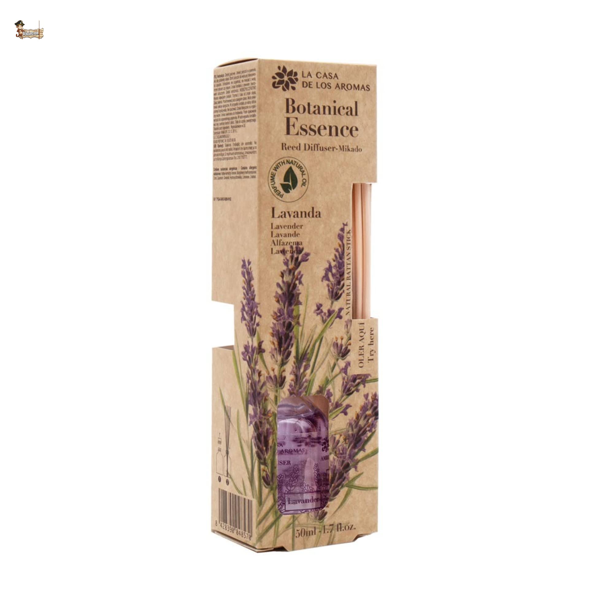 BricoLoco.com. Mikado diffusore 50ml aroma lavanda, più comodo e sicuro delle candele. Deodorante per casa, casa, camera. Pulizia (4)