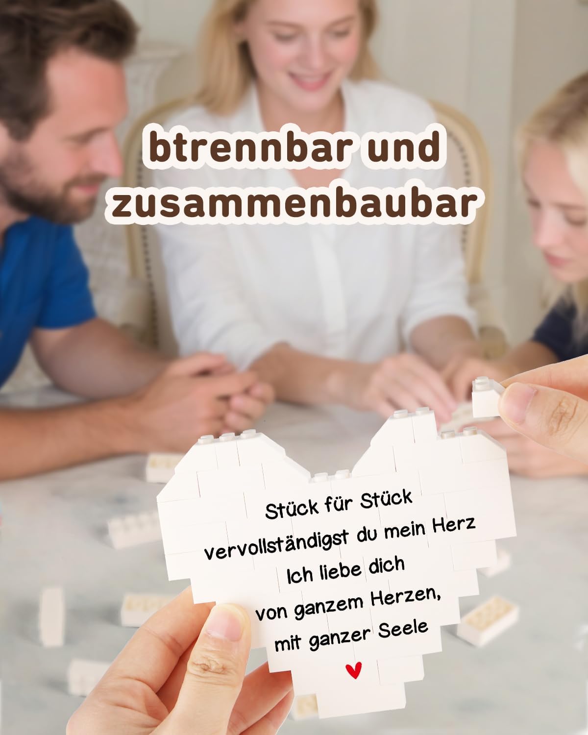 KAAYEE Anniversary Gift for Him Her Heart Cube Decoration Gift for Partner Couples Couples, I Love You Gifts for Women Men, Valentine's Day Birthday Wedding Anniversary Gifts for Wife Husband