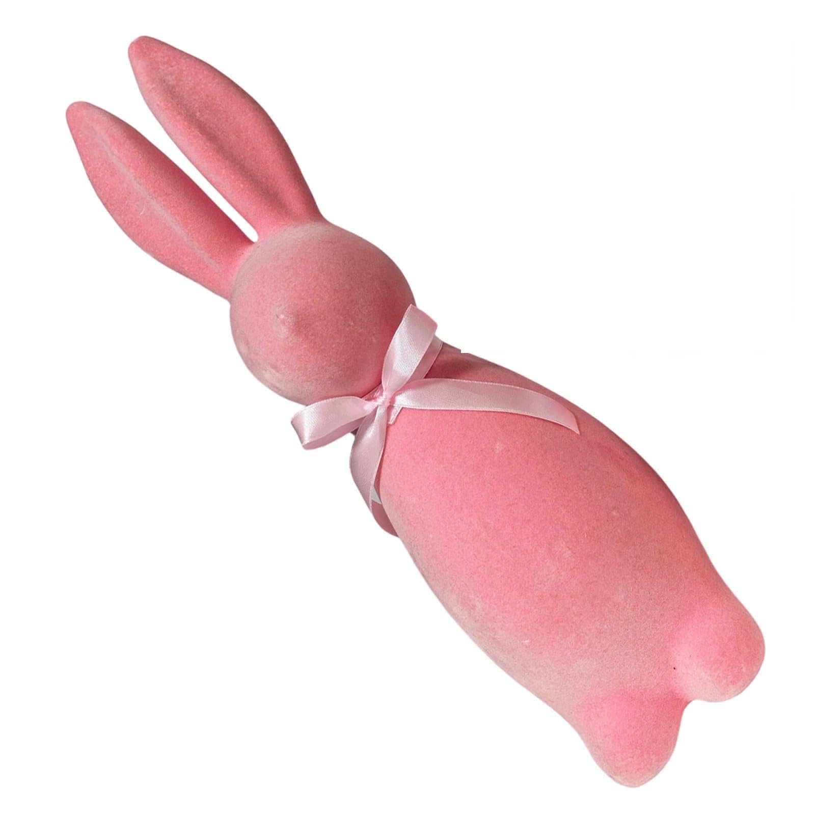 Oxxggkao Easter Decoration Foam Rabbits Figure for Table Window Party Supplies Elegant Tabletop Ornament Figurine