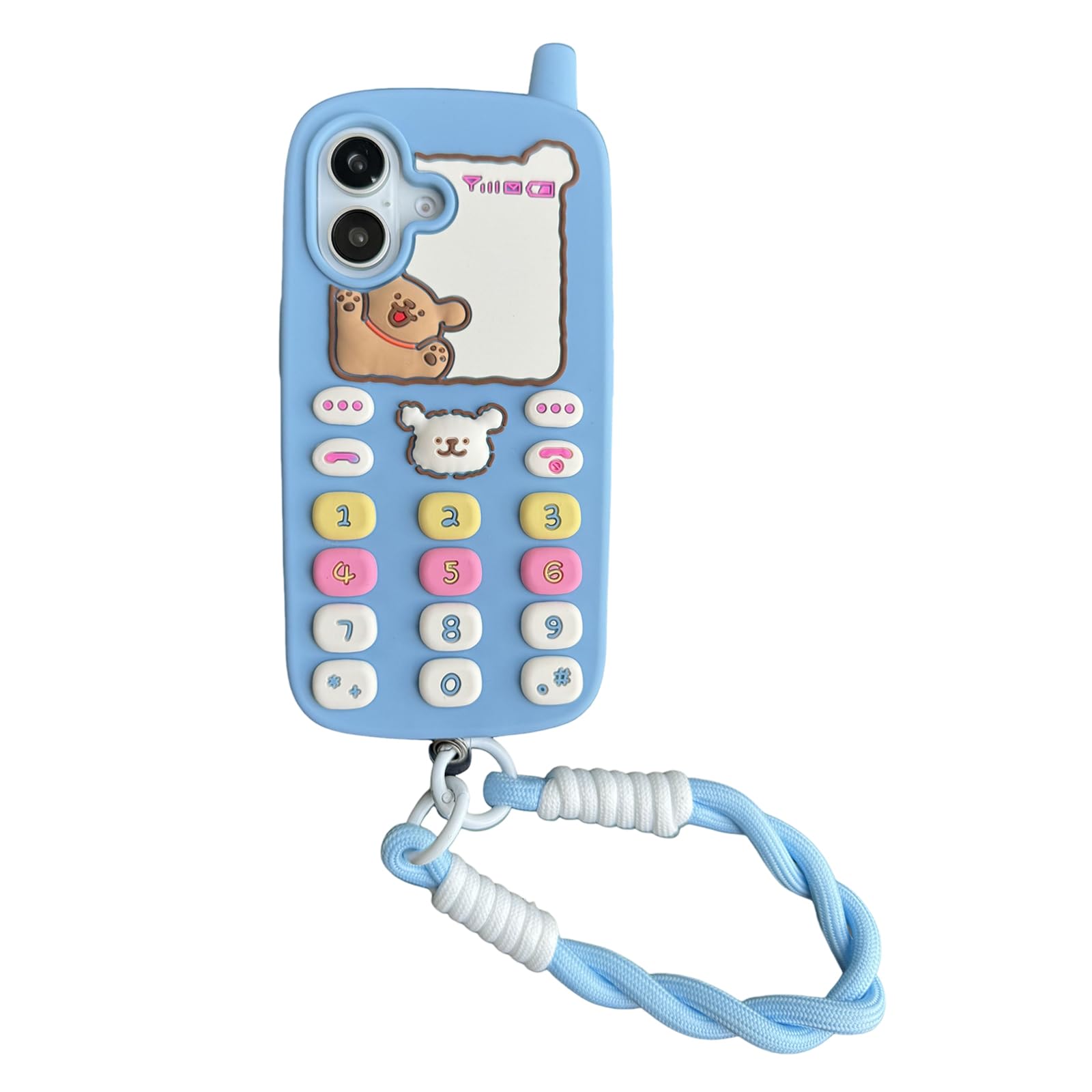 Amazon.co.jp: RUIKER iphone 16 用 ケース 動物 可愛い 3D 立体 韓国