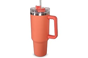 Orange 40oz Premium Coral Stanley Cup
