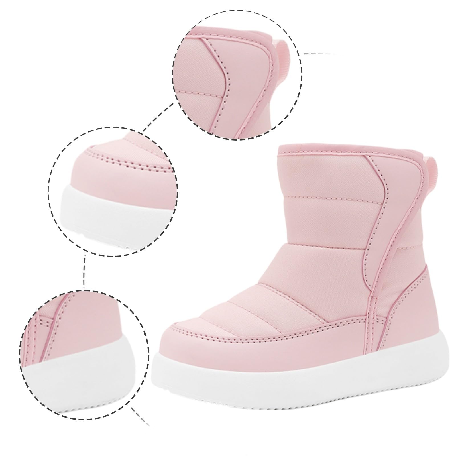 Stivali per Bambini Stivali da Equitazione per Ragazzi e Ragazze Scarpe Traspirante Morbido Casual Bambini Moda Calzature da Escursionismo Bottes de Printemps et d'Automne Fodera in Pile