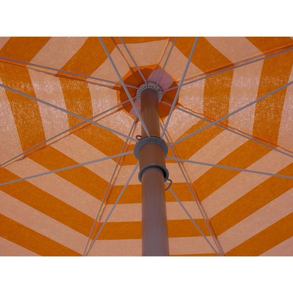 Maffei - Art 181 Venezia Sonnenschirm rund Baumwolle Duplex Ø 200 cm gelb gestreift