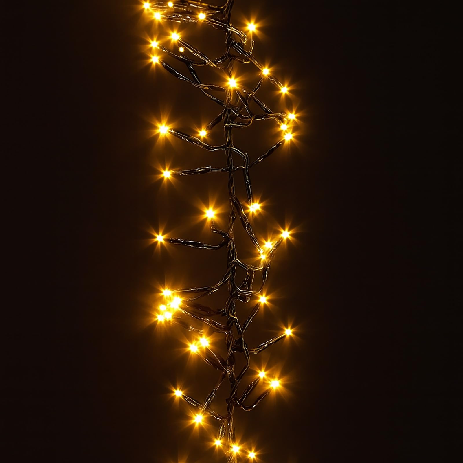 BURI LED Cluster Lichterkette 11,5 m 1152 LEDs Warmweiß Timer IP44 Outdoor