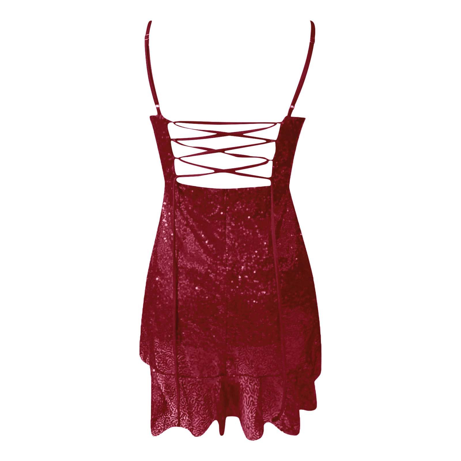 Vestido de Elegante para Mujer con Detalles de Encaje y Tirantes Cruzados en Espalda