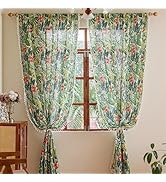 Deeprove Boho Curtains 2 Panels Set for Bedroom Living Room 63 inches Length Bohemian Light-Filte...