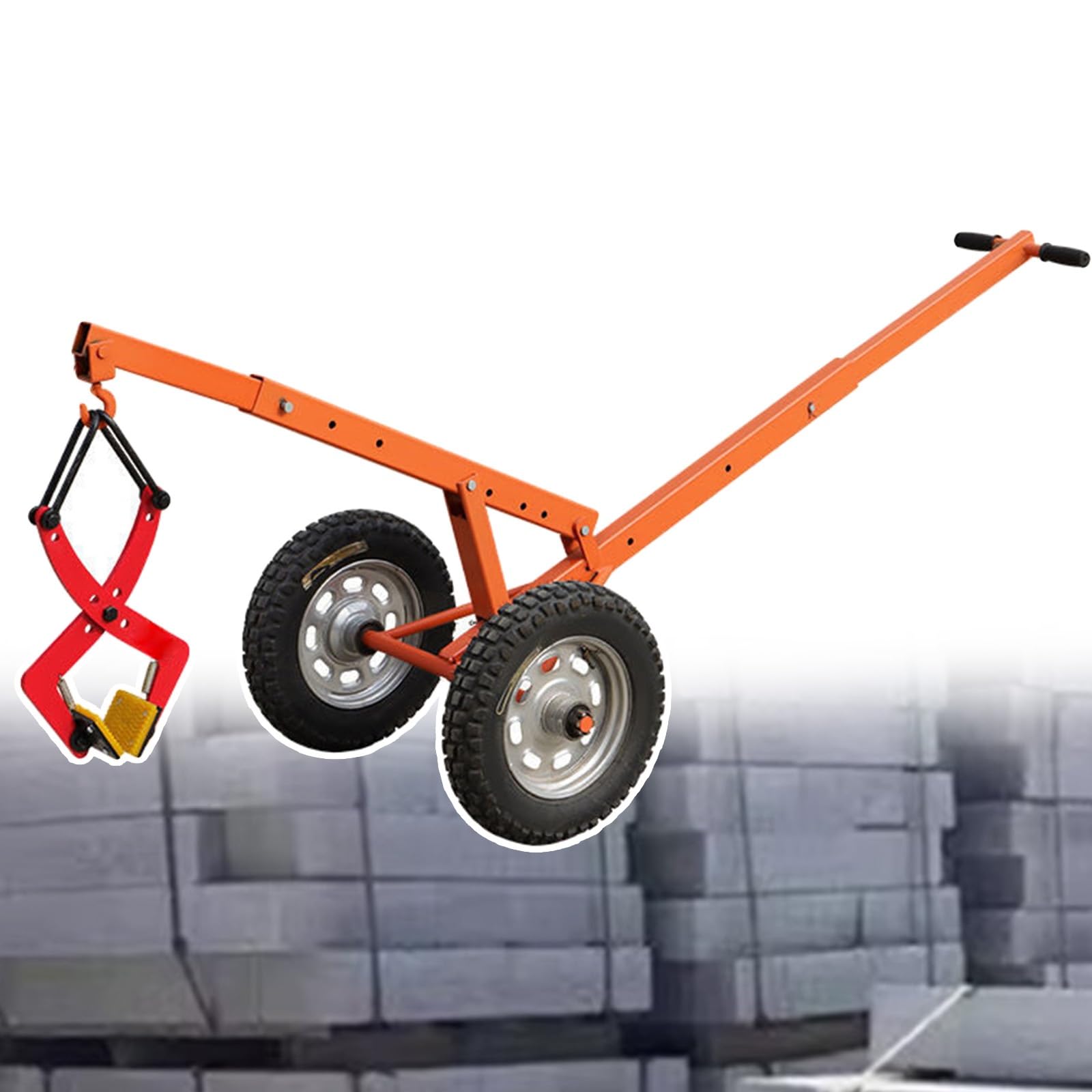 AKFNCJE Adjustable Stone Lift Cart Equipped With Lifting Clamps For Lifting