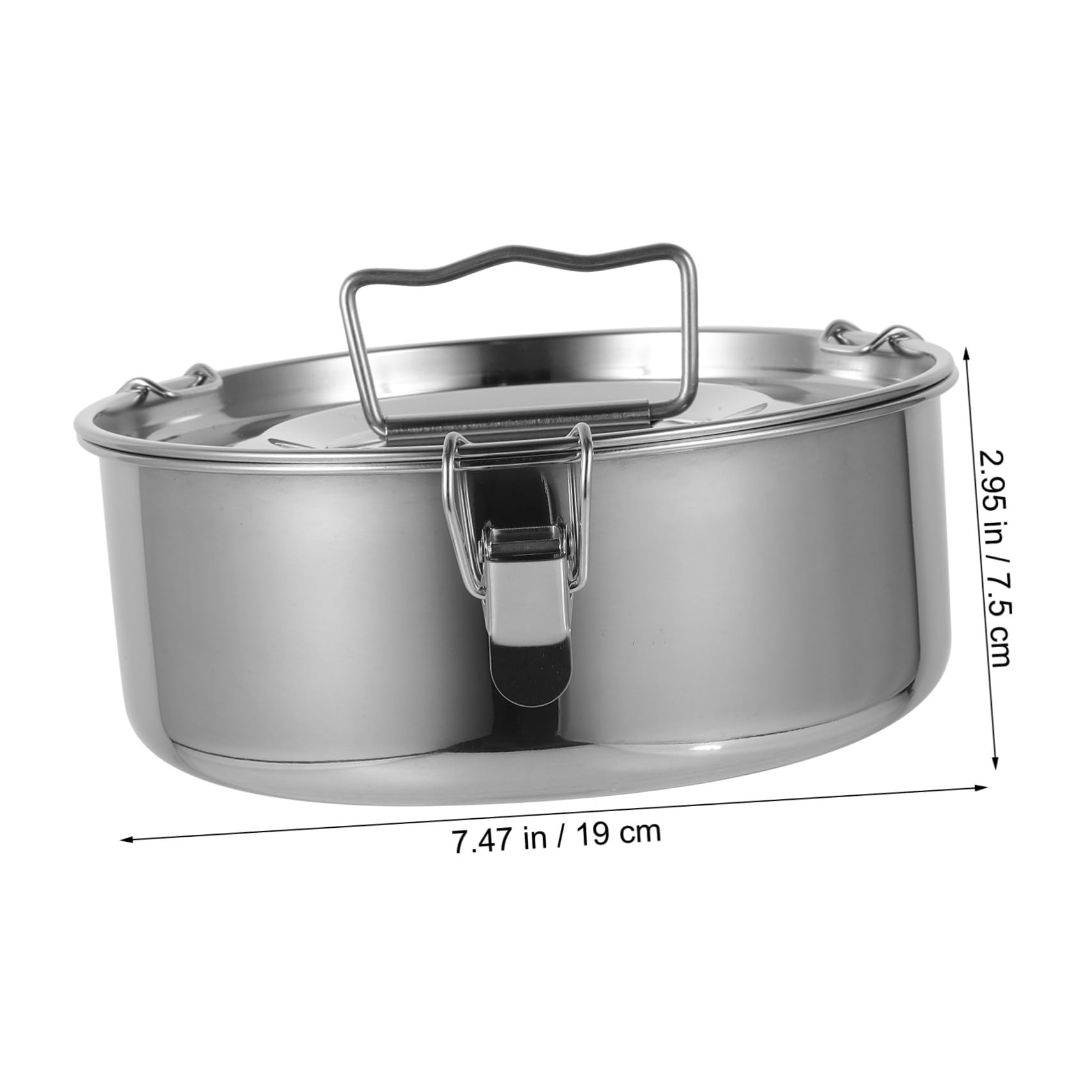 Molde Olla Vaporera de Acero Inoxidable para Flan con Tapa Resistente y Fácil de Usar, Adecuado para Hornear Flanes y Mariscos en Cocina