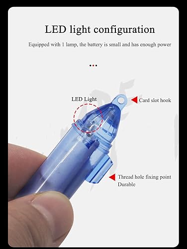 Miniatura 4 de Luz LED de pesca subacuática, luces de caída profunda, impermeable, luz de señuelo de pesca subacuática, luz LED azul iluminada, atractantes,