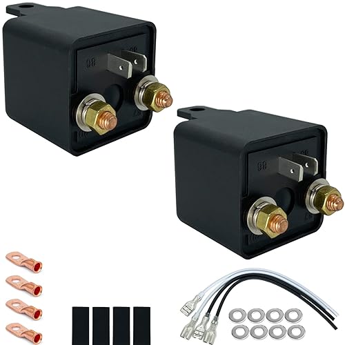 Miniatura 8 de irhapsody Relé 200A, Relé de servicio continuo de 12V, Relé de arranque de 4 pines, Relé de control de encendidoapagado de alta potencia de alta