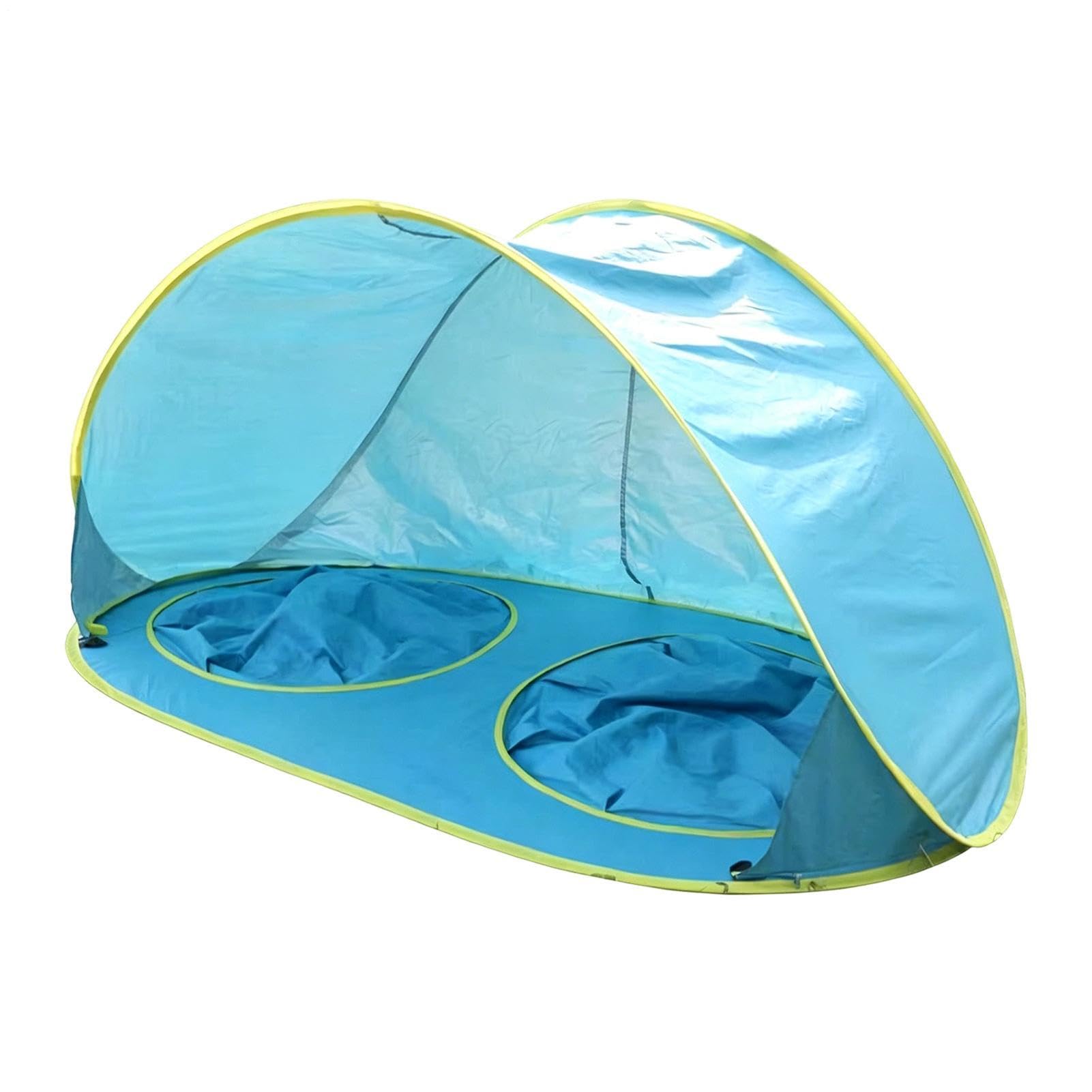 Tenda Per Bambini Da Spiaggia – 180x100x90 Cm | Parasole Pop-up Con Protezione UV | Pod Per Piscina Portatile All'aperto Con Acqua Nel Cortile | Per Tettoia In Tessuto Con Nastro Argentato
