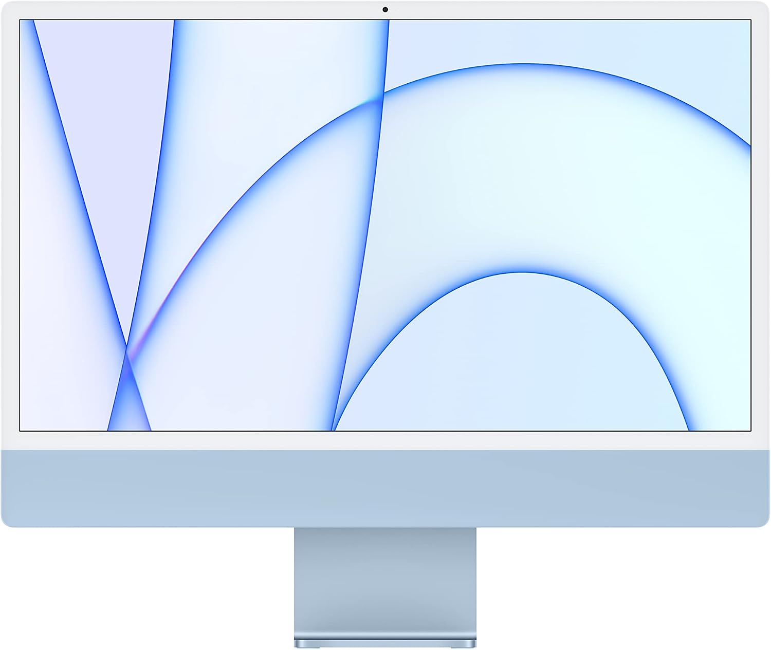2021 iMac All in one Desktop Computer with M1 chip: 8-core CPU, 8-core GPU, 24-inch Retina Display, 8GB RAM, 256GB SSD Storage, Matching Accessories. Works with iPhone/iPad; Blue