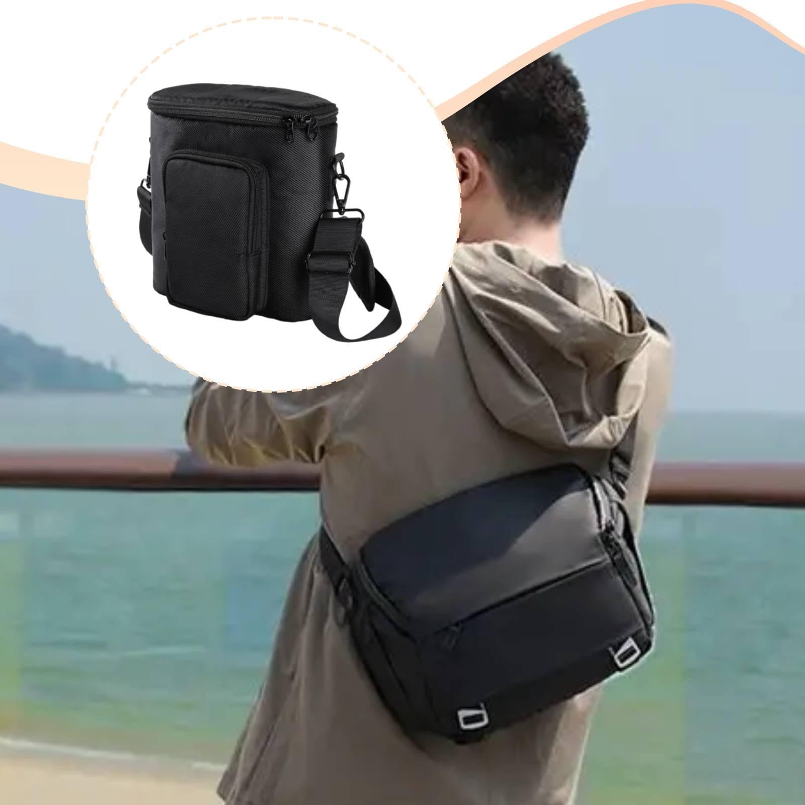 Borsa Organizer per binocolo, Regalo, Facile da trasportare, Portatile, Versatile, Custodia Nera per Zaino, Arrampicata, Escursionismo all'aperto, per 50 Mm