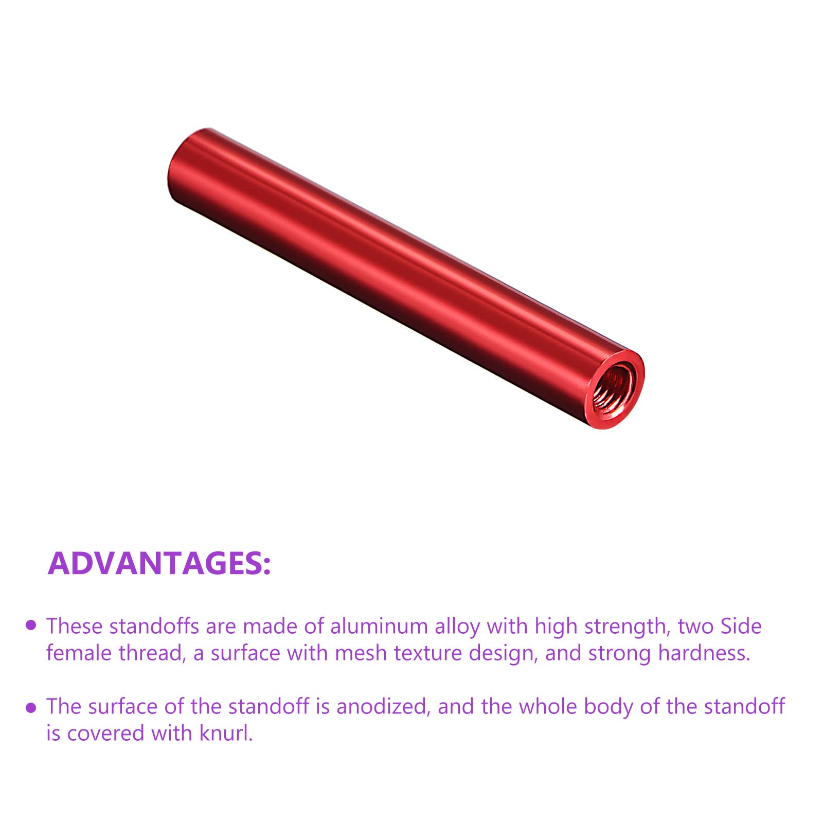KOVNOVI 10pcs Aluminum Spacers Column M3 OD=5mm Standoffs...