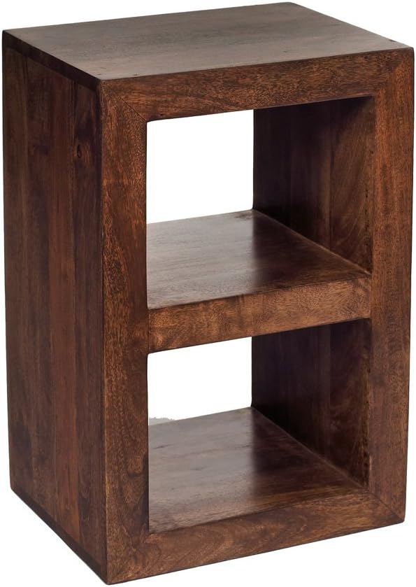 2 Hole Cube, Deep Walnut