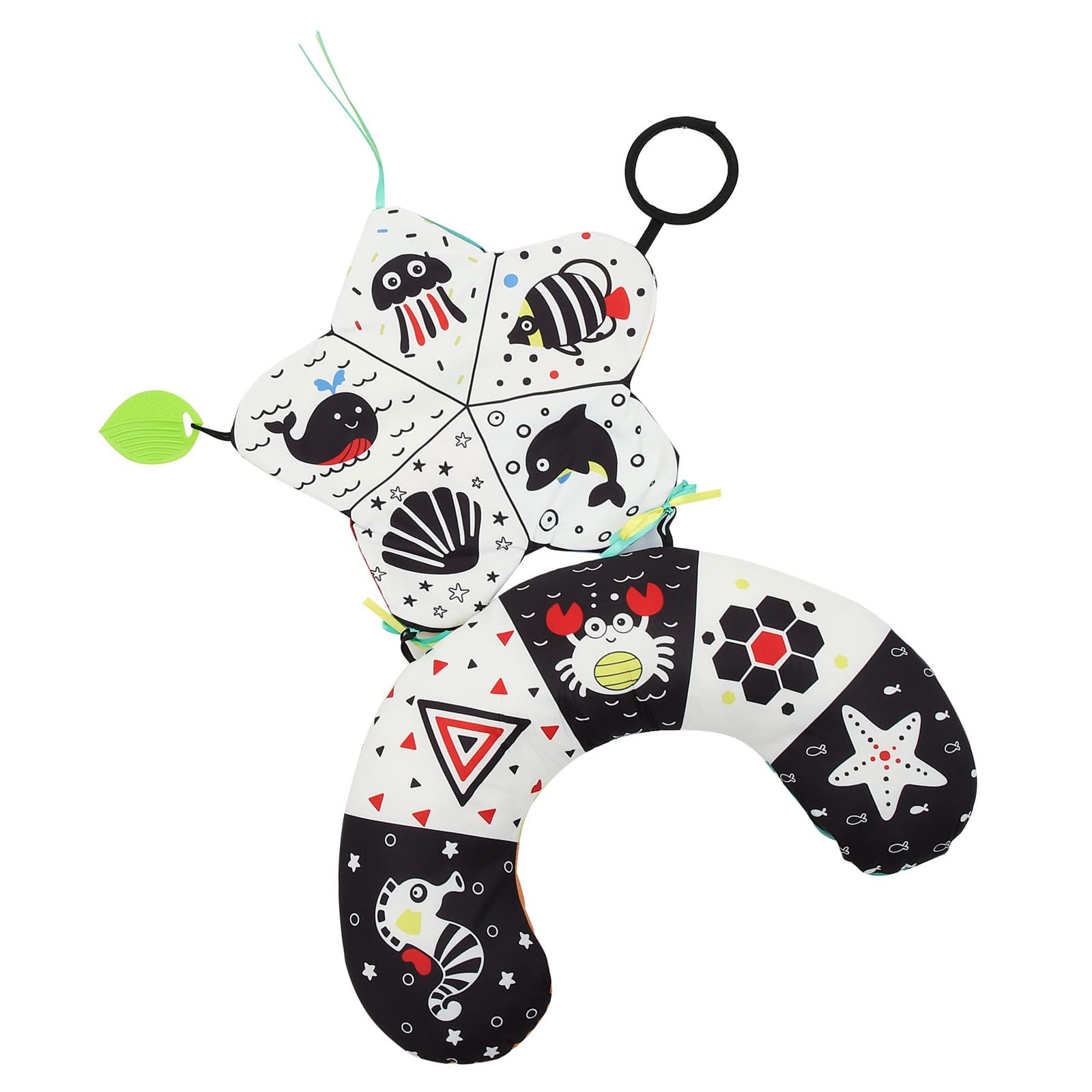 Cuscino Tummy Per Ragazzo Ragazza Con Alta Contrasto Gioco Educativo Per Sviluppo Visivo e Sensoriale Per Shower e Attività Di Apprendimento