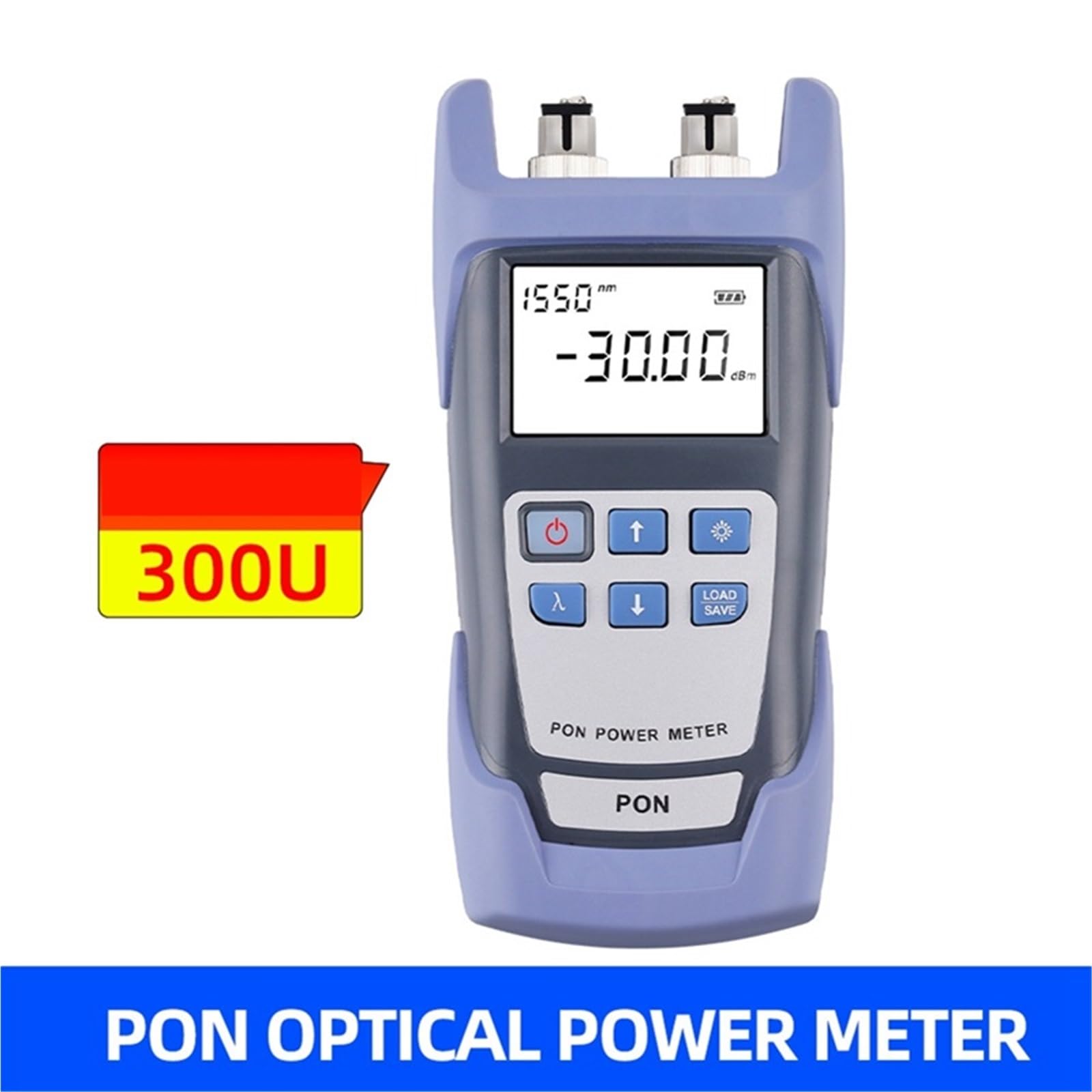 Medidor de potencia PON de fibra óptica portátil con pantalla, comprobador de red PON for FTTX/ONT/OLT 1310/1490/1550 Nm