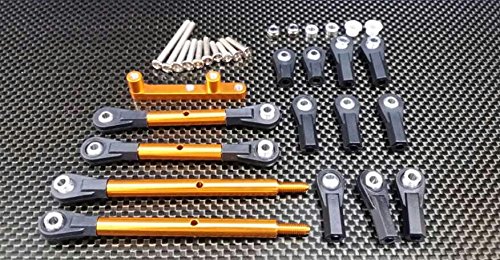 GPM for Tamiya CC01 Upgrade Parts Aluminum Rear Adjustable Suspension Links - 4Pcs Set Orange