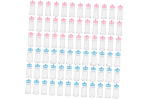 Cabilock 72pcs Small Bottle Decoration Baby Bottles Shower Favors