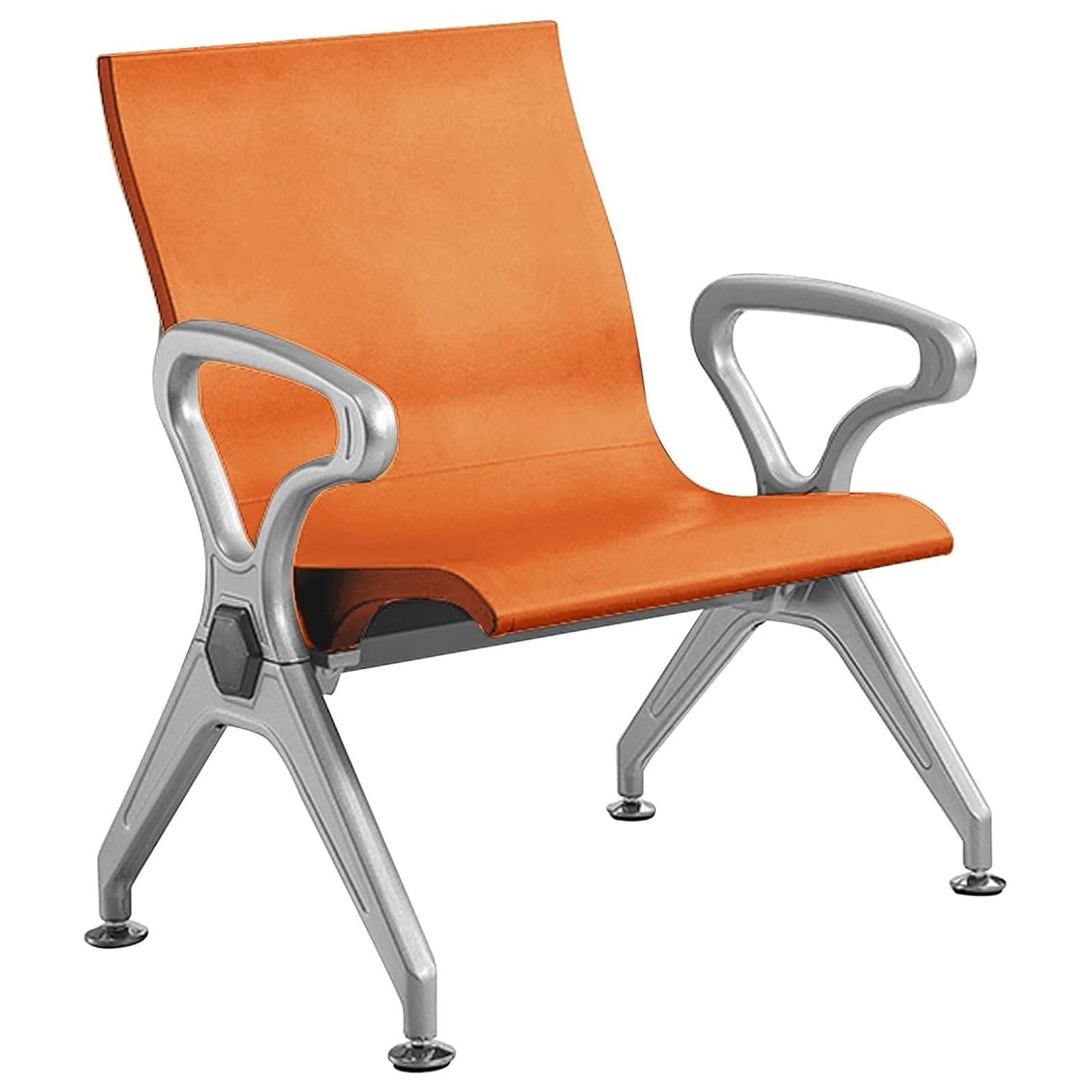 WDSOPK PU Office Reception Chairs with Armrest & Backrest - Waiting Room Seating for Airport Bank - Ergon Lobby Chairs for Comfort