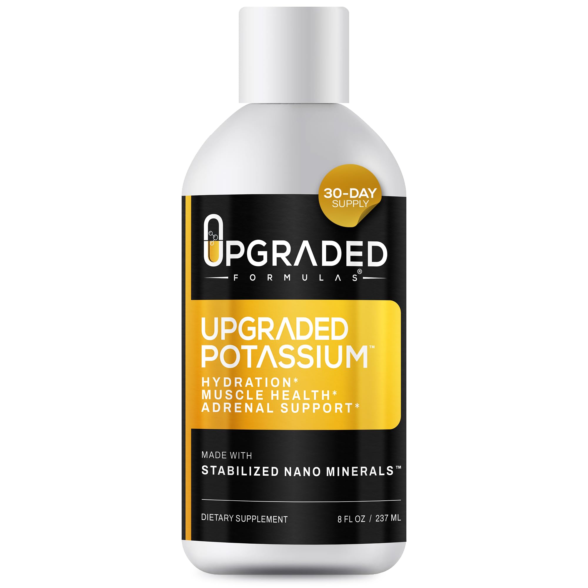 Upgraded Formulas Potassium Supplement, 8 Fluid Ounces Unflavored 8 Fl Oz (Pack of 1)