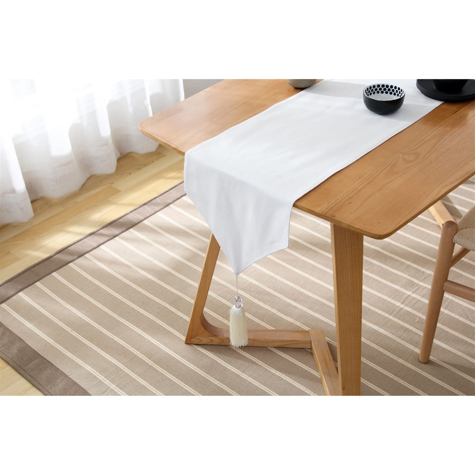 Elegancki i luksusowy Biały elegancki stół obrusowy czarny stół akcesoria Prezenty świąteczne (Color : Black, Size : 33x200cm)