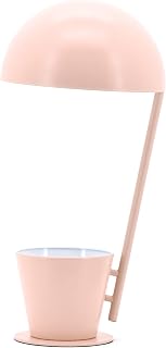 LUSSIOL Pretty, lampada da scrivania in metallo, 40 W, rosa, ø 20 x 40 cm