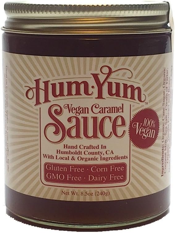 HumYum Vegan Caramel Sauce - Gluten Free - Corn Free - Made in USA