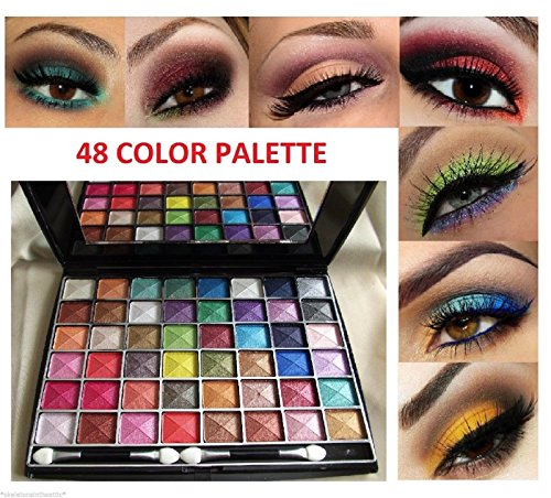 48 New Cosmetics Eye Shadow Color Makeup Pro Glitter Eyeshadow Palette