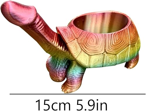Miniatura 3 de Macetero de tortuga, maceta de figuras de tortuga, maceta de tortuga, maceta de pene, macetas de jardín de resina para suculentas, maceta de bonsái,