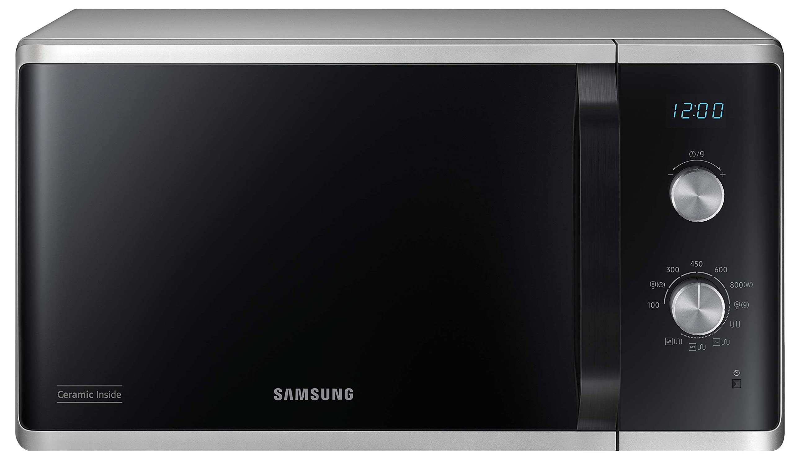 Samsung microondas grill 23l 800w plata mg23k3614as