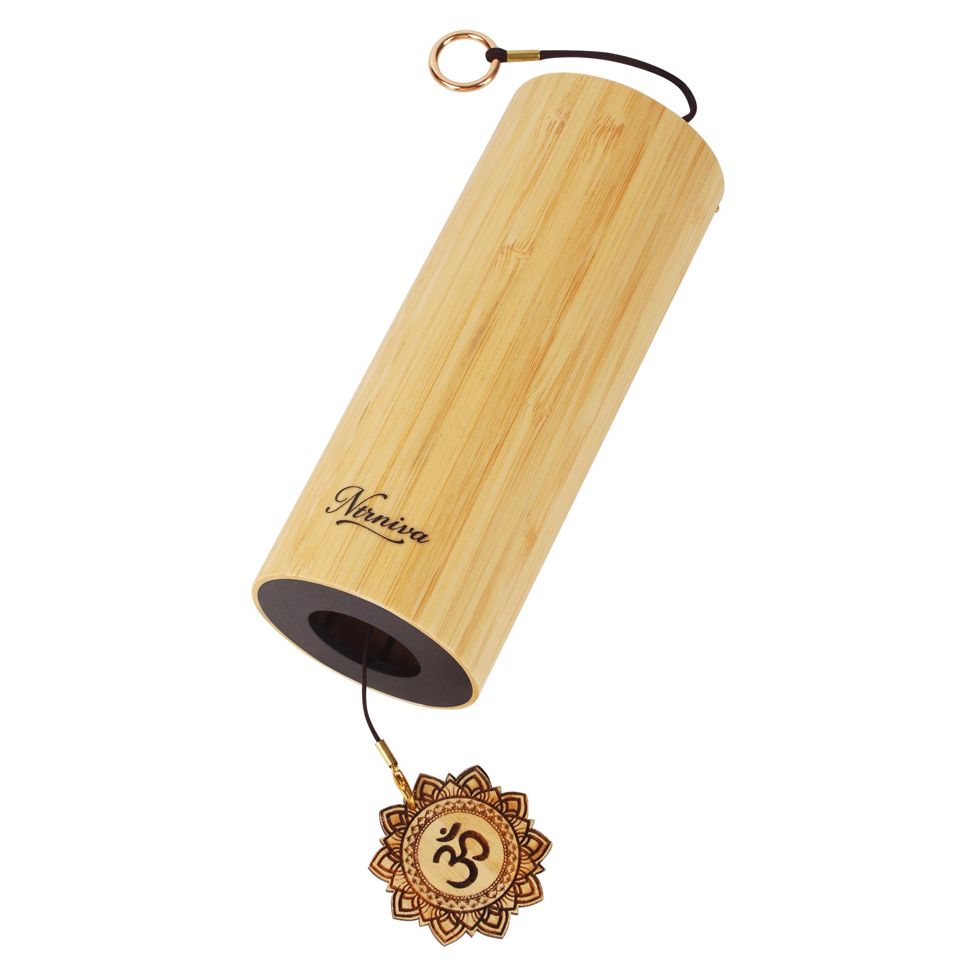 Ntrniva Wind Chime Bamboo Sound Healing Therapy Instruments Chakra Chimes for Meditation Zen Energy Yoga Sound Bath instruments E Chord