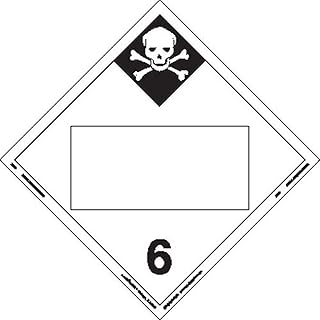 Labelmaster ZT29 Inhalation Hazard Hazmat Placard, Blank, Tagboard (Pack of 25)
